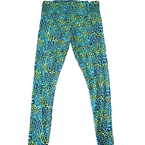 No Boundaries NEW Junior High Rise Ankle Length Sueded Legging Green Blue Black - Picture 4 of 4